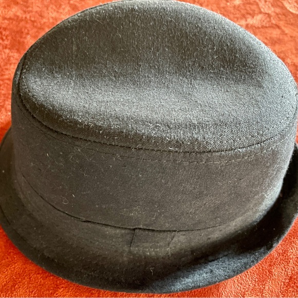 Vintage 90’s FEDORA Style Black Felt Hat One-Size - Picture 7 of 10